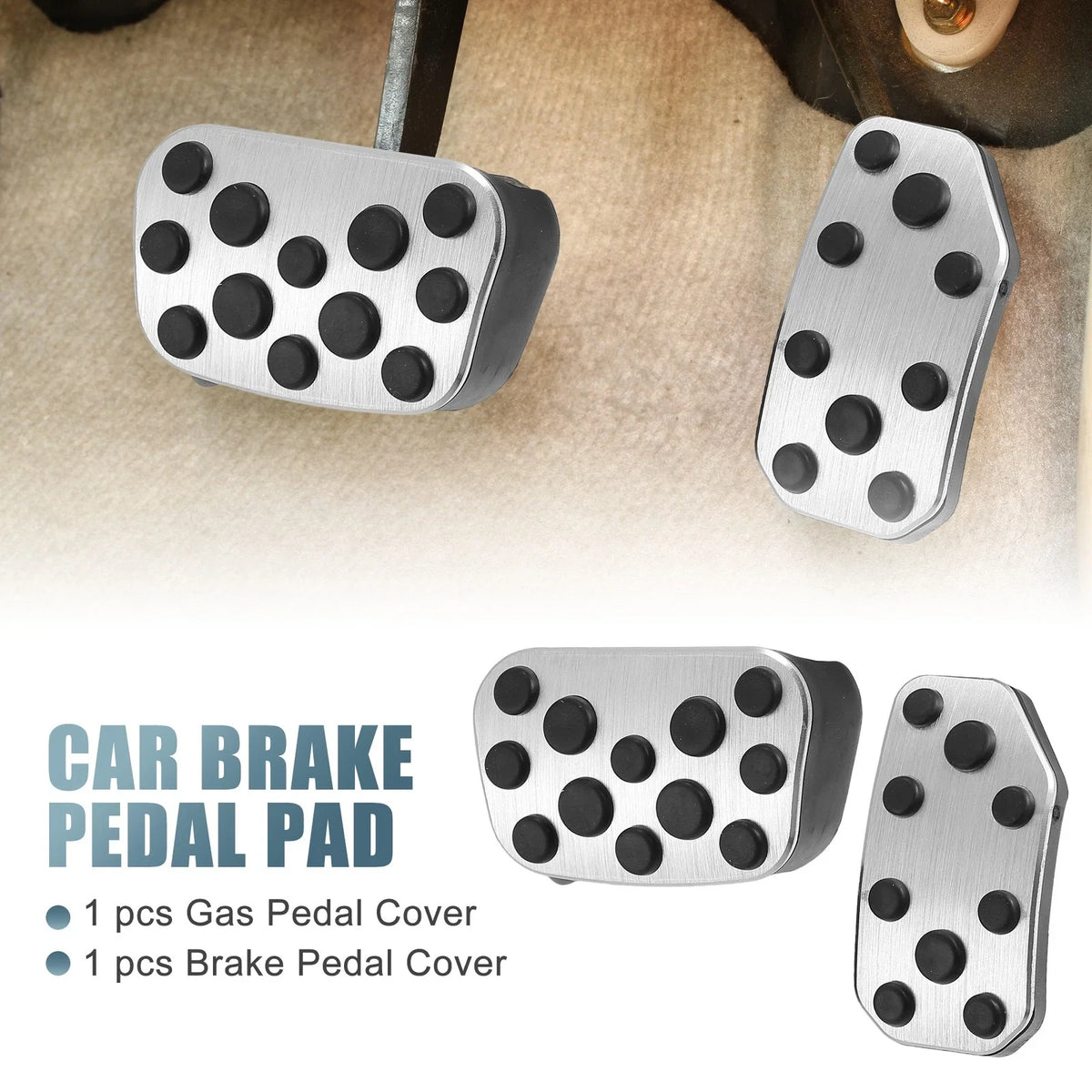 2X Foot Pedal Brake Gas Pad for Toyota Alphard (2011–2014) 726215748796