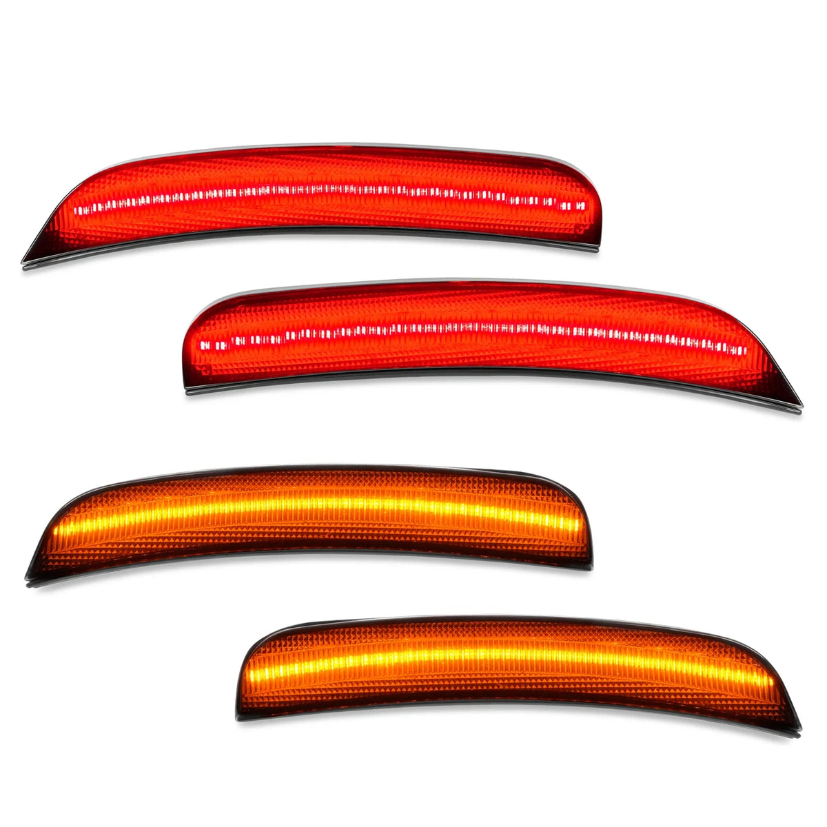 Smoke LED Front Rear Side Marker Light Set for Chrysler 300 300C (2015–2023)