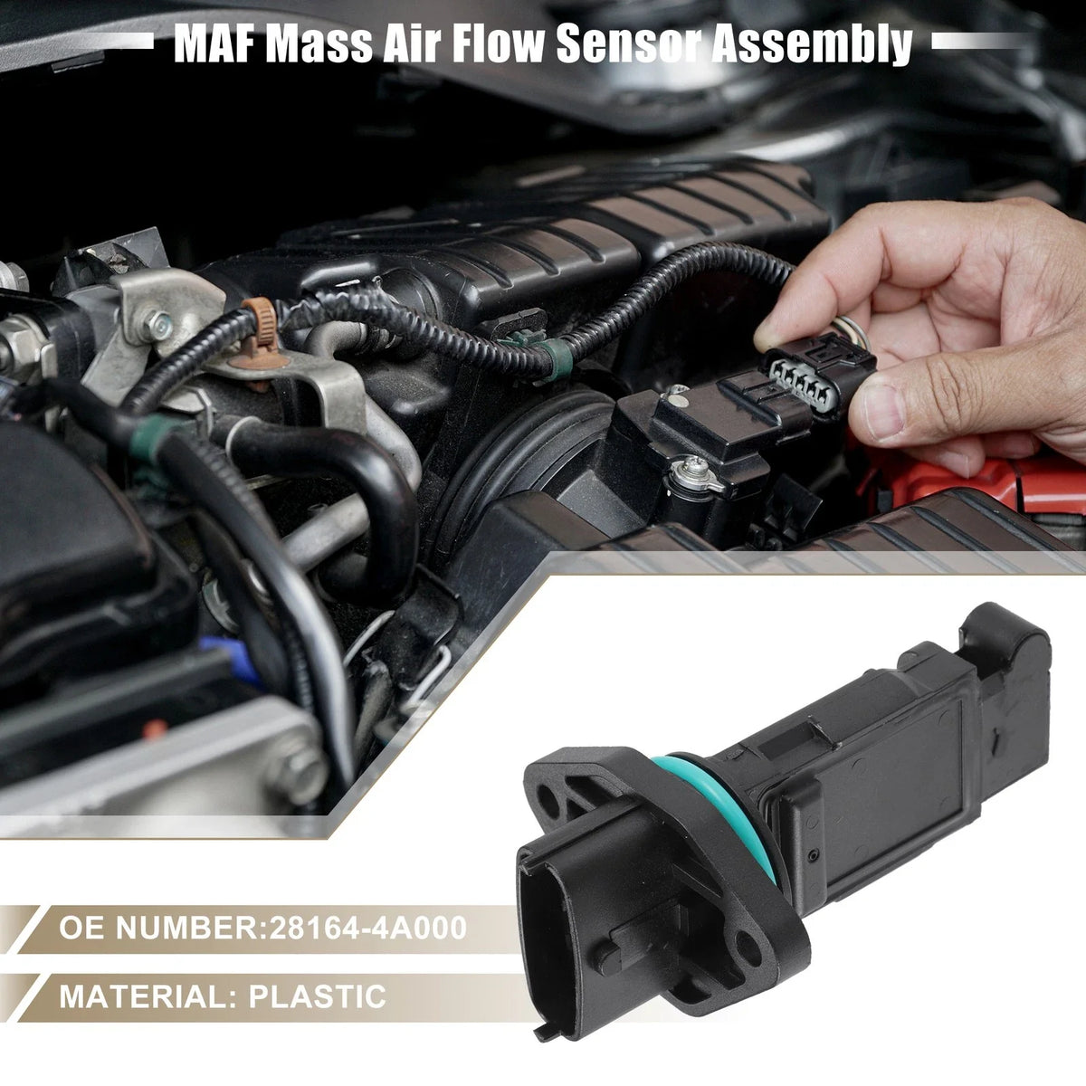 MAF Mass Air Flow Sensor for KIA Sorento (2005–2008) No. 28164-4A000