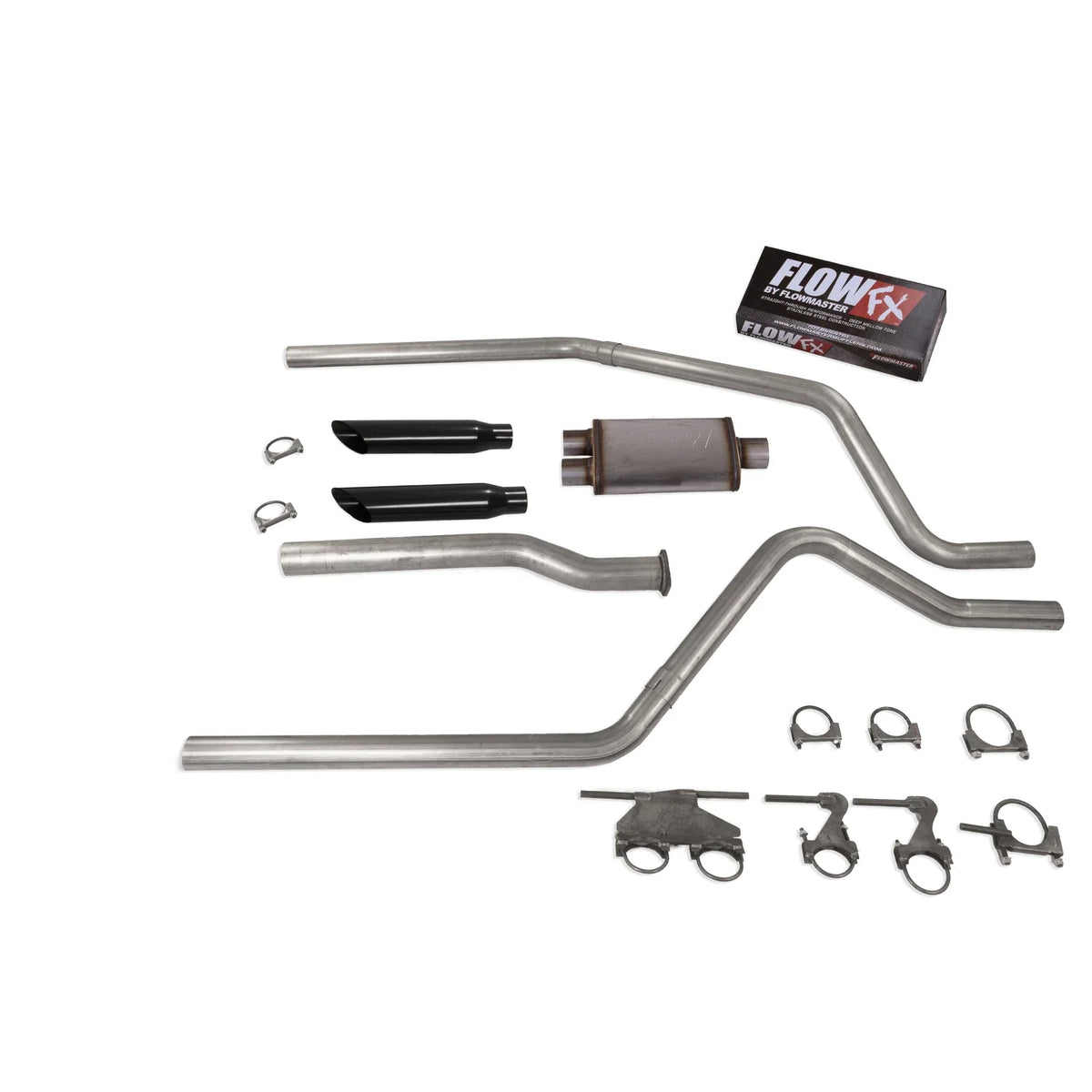 2.5" Dual Exhaust for Dodge Ram 1500 (2019–2025) Flowmaster Flow FX Black