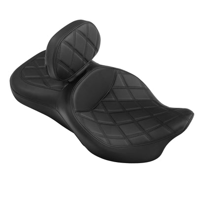 Driver Passenger Seat & Rider Backrest for Harley Touring Road Glide (2009–2023)