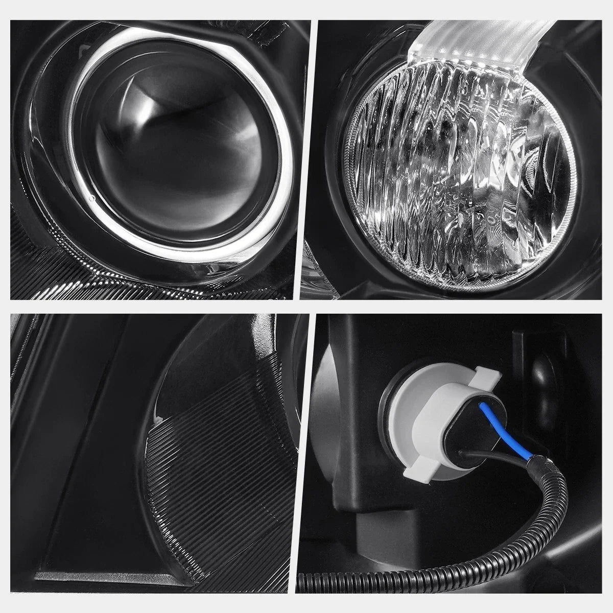 HID Projector Headlight - Black Clear Corner for Cadillac DTS 2006-2011