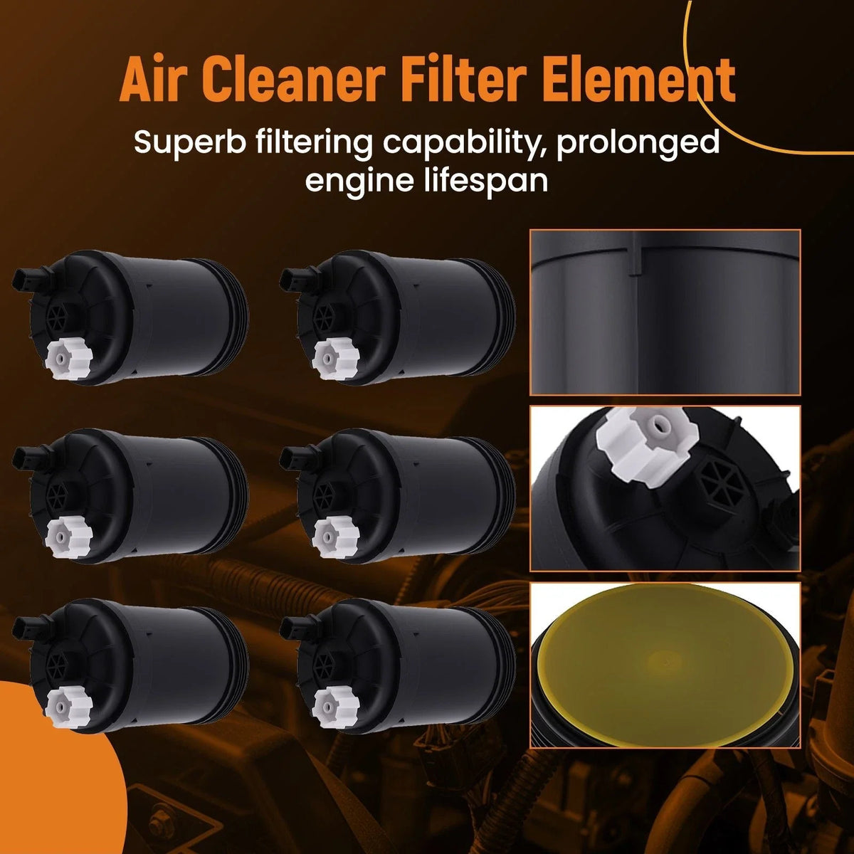 6PCS Fuel Filter Water Separator for Cummins Engine (5319680)