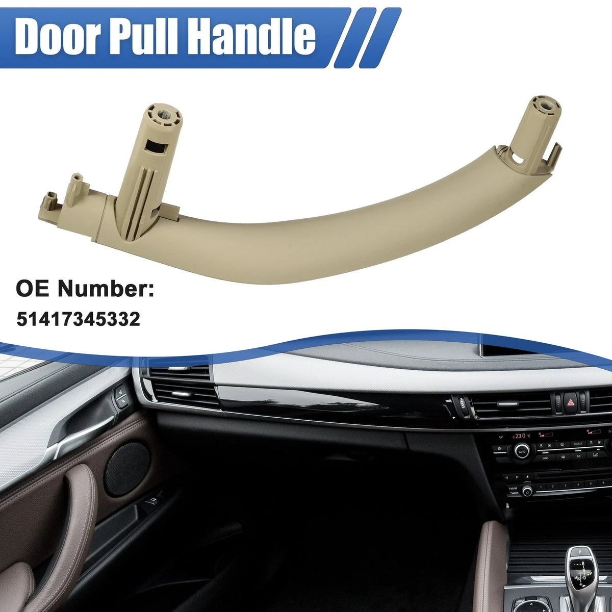 Interior Door Handle Right Side for BMW X5 (2014) No.51417345332