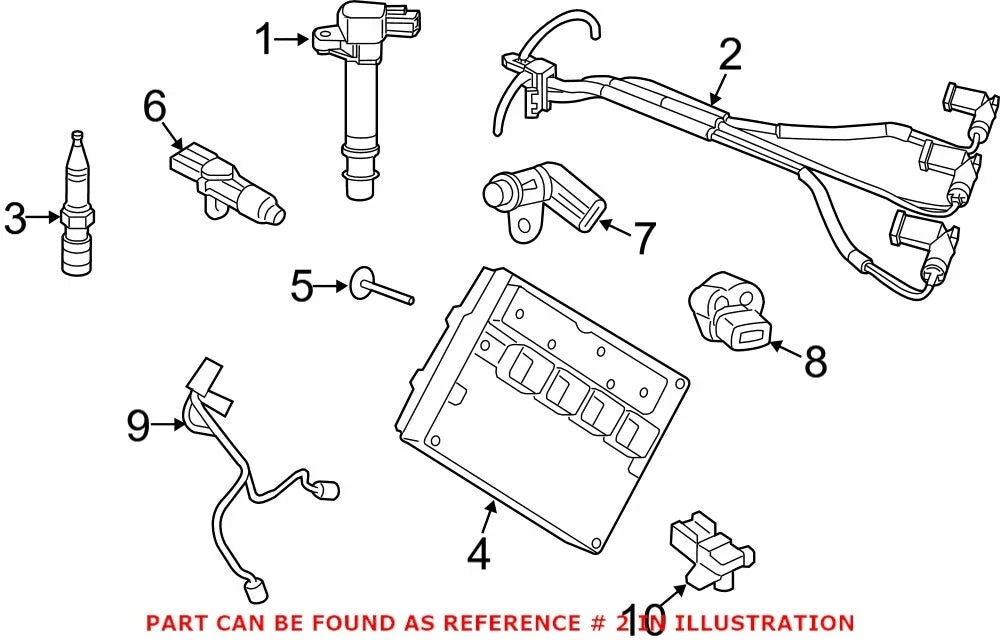 Genuine OEM Ignition Capacitor for Fiat 500X (2016–2022) 68080837AB