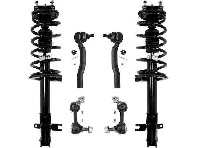 Front Strut Coil Spring Sway Bar Link Tie Rod End Kit for Mazda CX-9 (2007–2015)