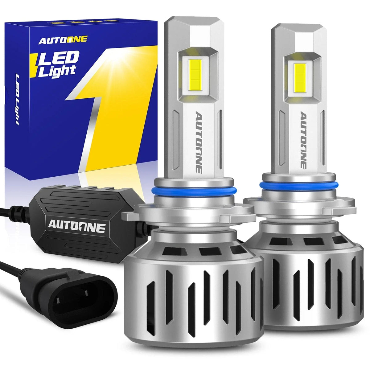 2X AUXITO 9006 LED Headlight Bulbs for Low Beam (6500K)