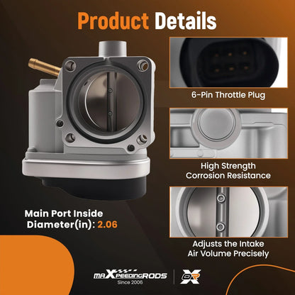 Throttle Body for Mini Cooper Base Hatchback 1.6 (2002–2006)