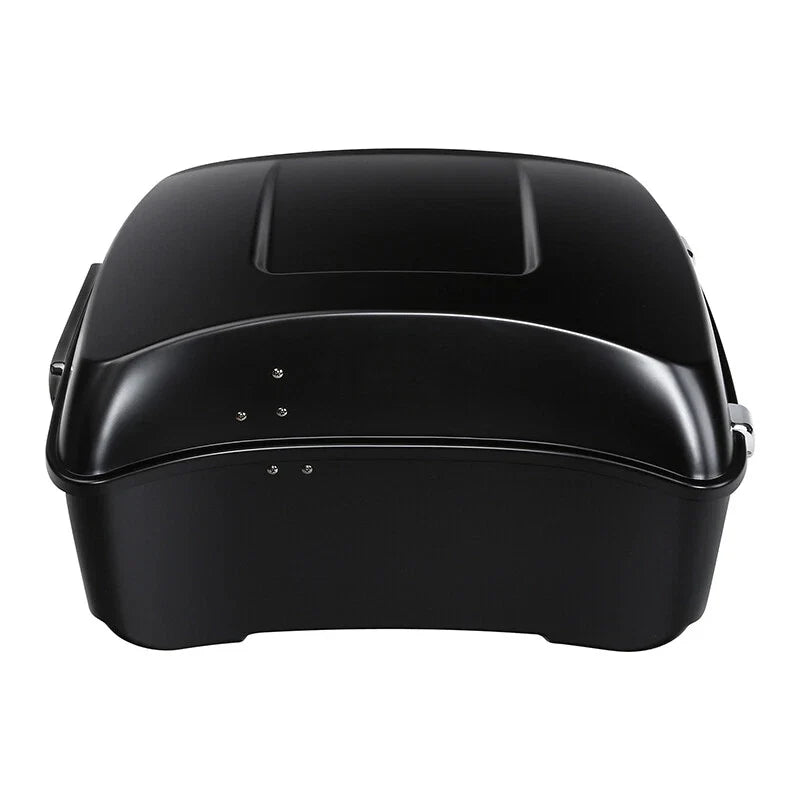 Matte Black King Trunk Backrest Mount Rack for Harley Touring (2014–2026)