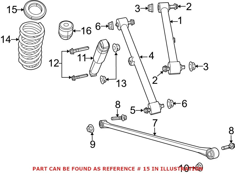 Rear Coil Spring Insulator (2009–2023) for Dodge Ram 1500 Classic