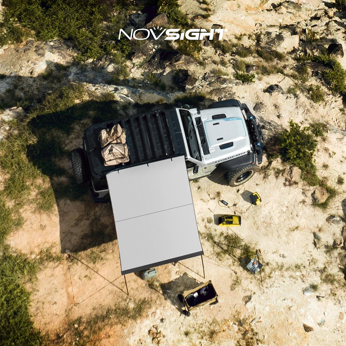 5.2' x 8.2' Side Awning for SUV Rooftop Tent