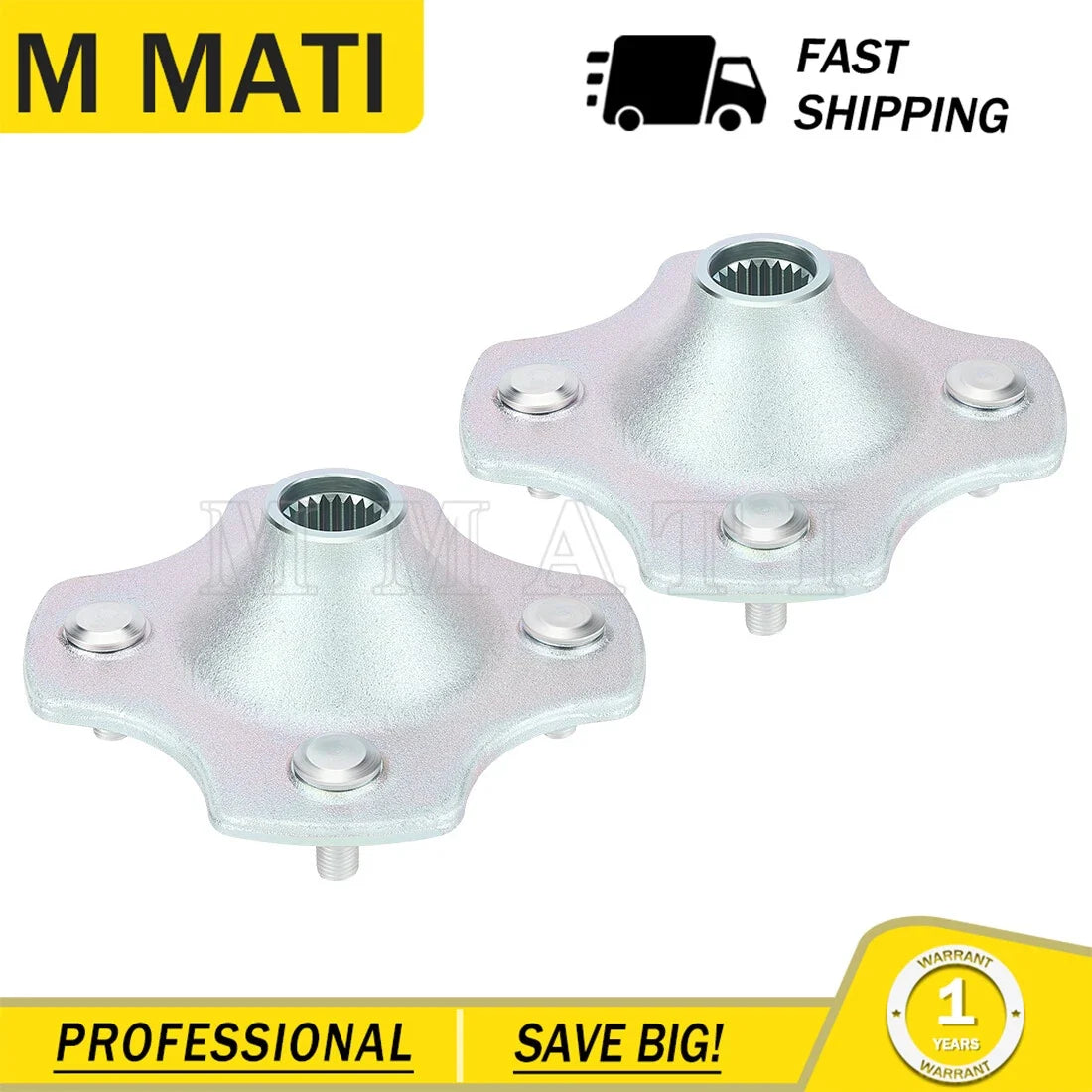 2X Rear Wheel Hubs for Honda Fourtrax TRX300 300 (1988-1992)