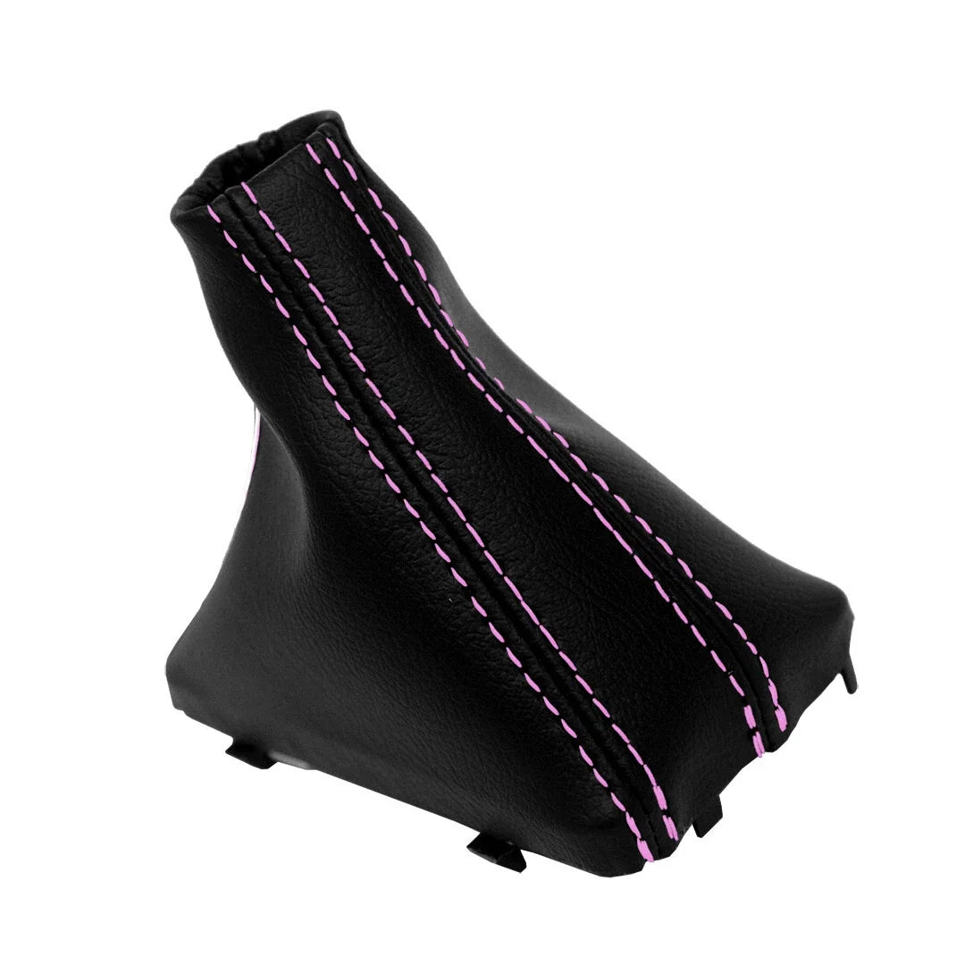 Automatic Shift Boot for Audi Q5 (2009–2017) - Leather Synthetic, Pink Stitch
