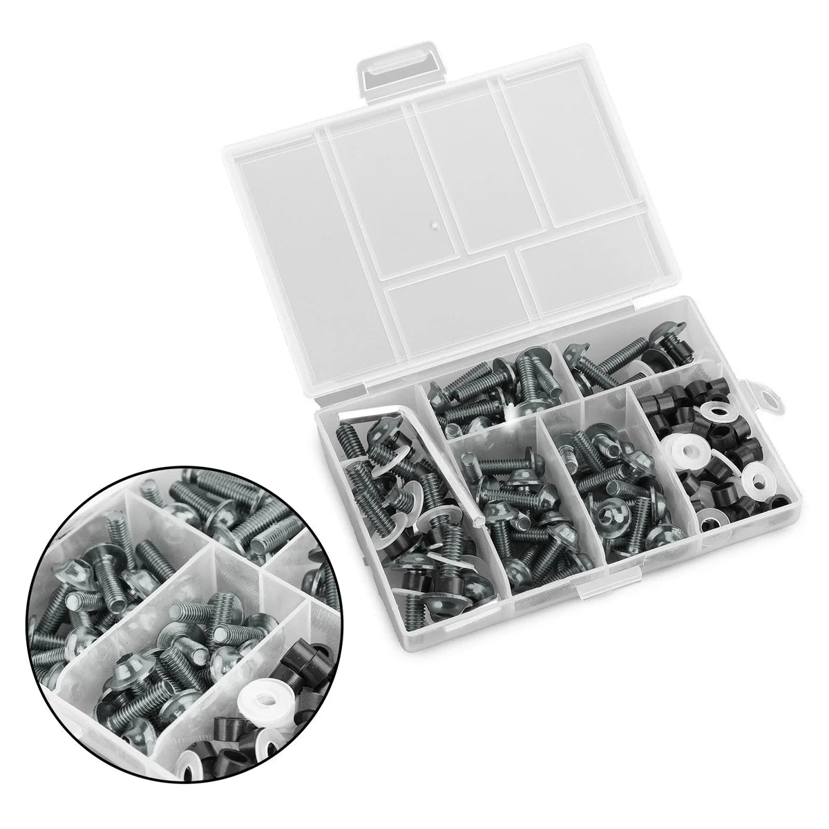 Motorbike Windscreen Fairing Screw Kit with Titanium Fasteners (158)