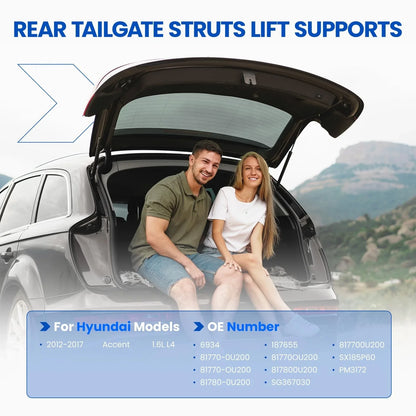 2X Gas Lift Supports for Hyundai Accent (2012–2017) - Tailgate Shocks