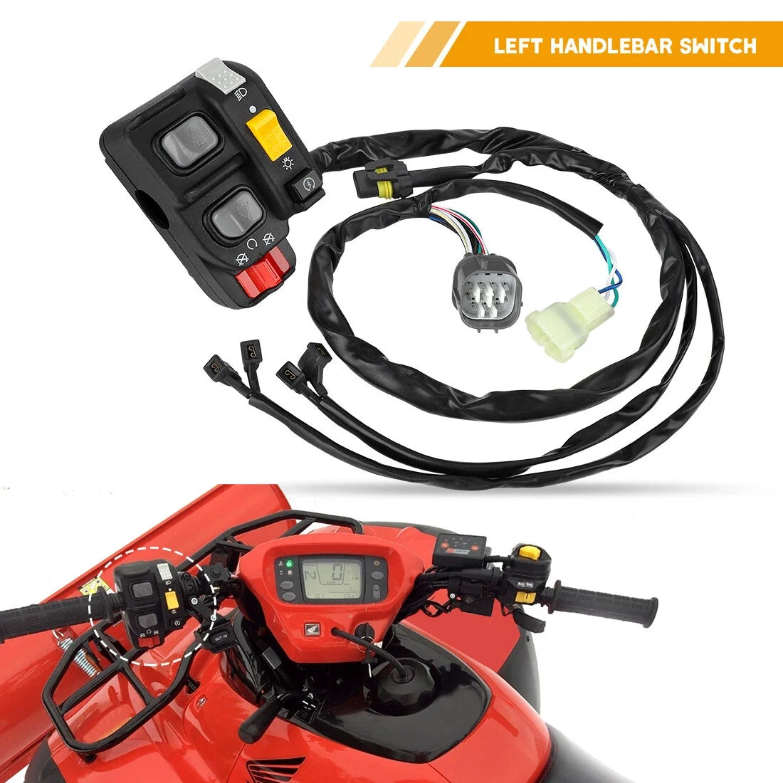 Handlebar Switch for Honda Foreman 500 (2014–2019) - Electric Shift Start Stop Headlight