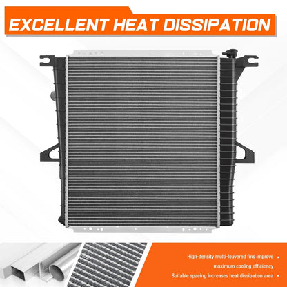Radiator Aluminum OE Style for Ford Mountaineer/Sport Trac 1997-2005
