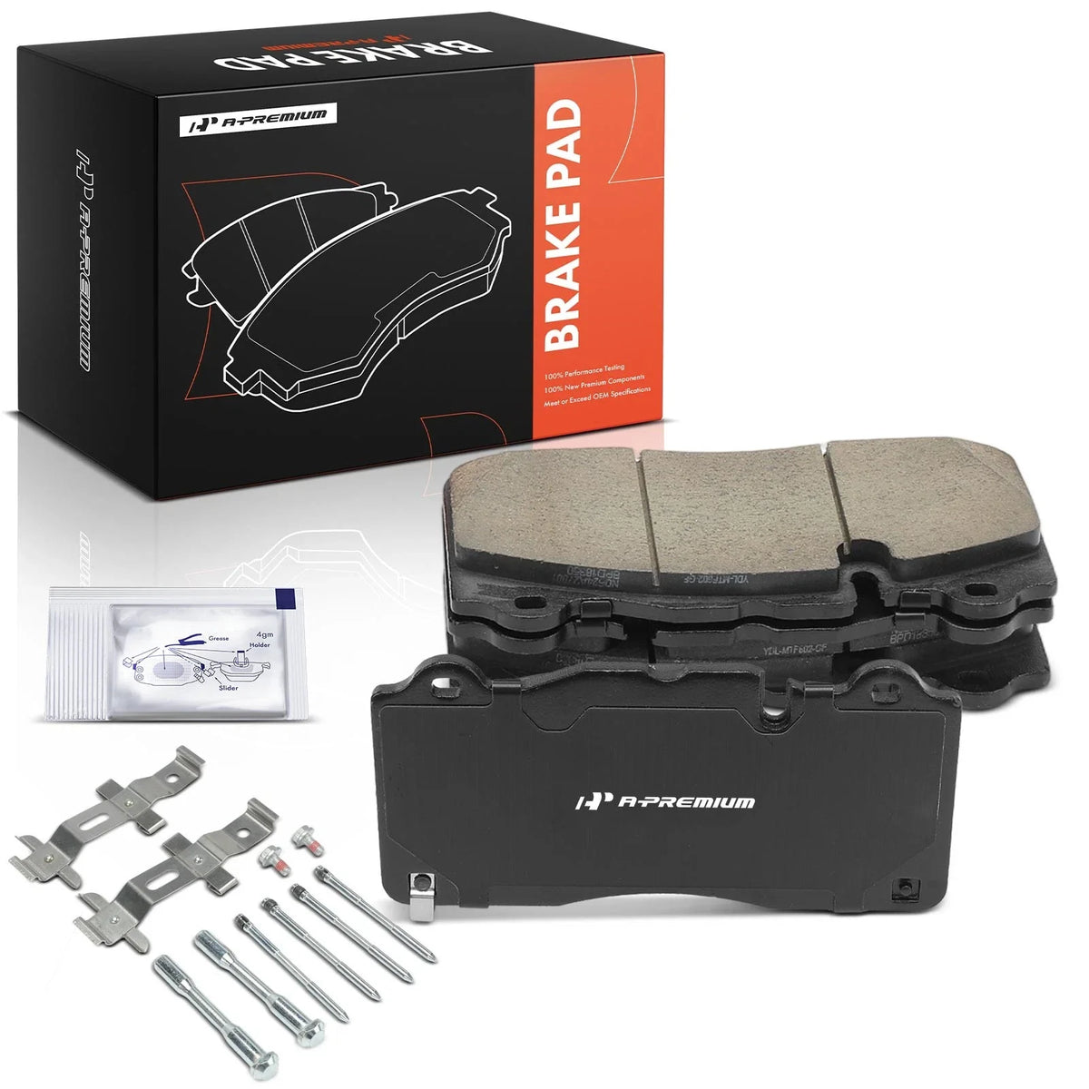 Set of 4 Front Ceramic Brake Pads for Chevrolet Camaro (2017–2024)