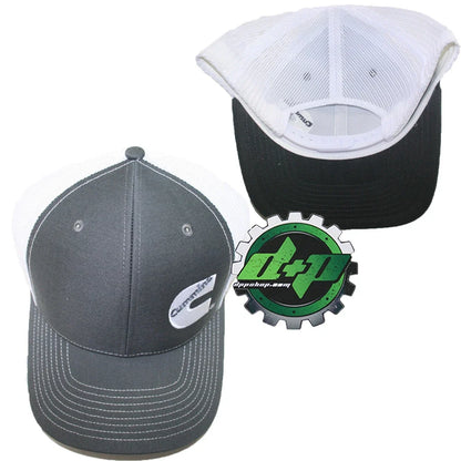 Cummins Trucker Hat Mesh Snapback Charcoal Grey/White