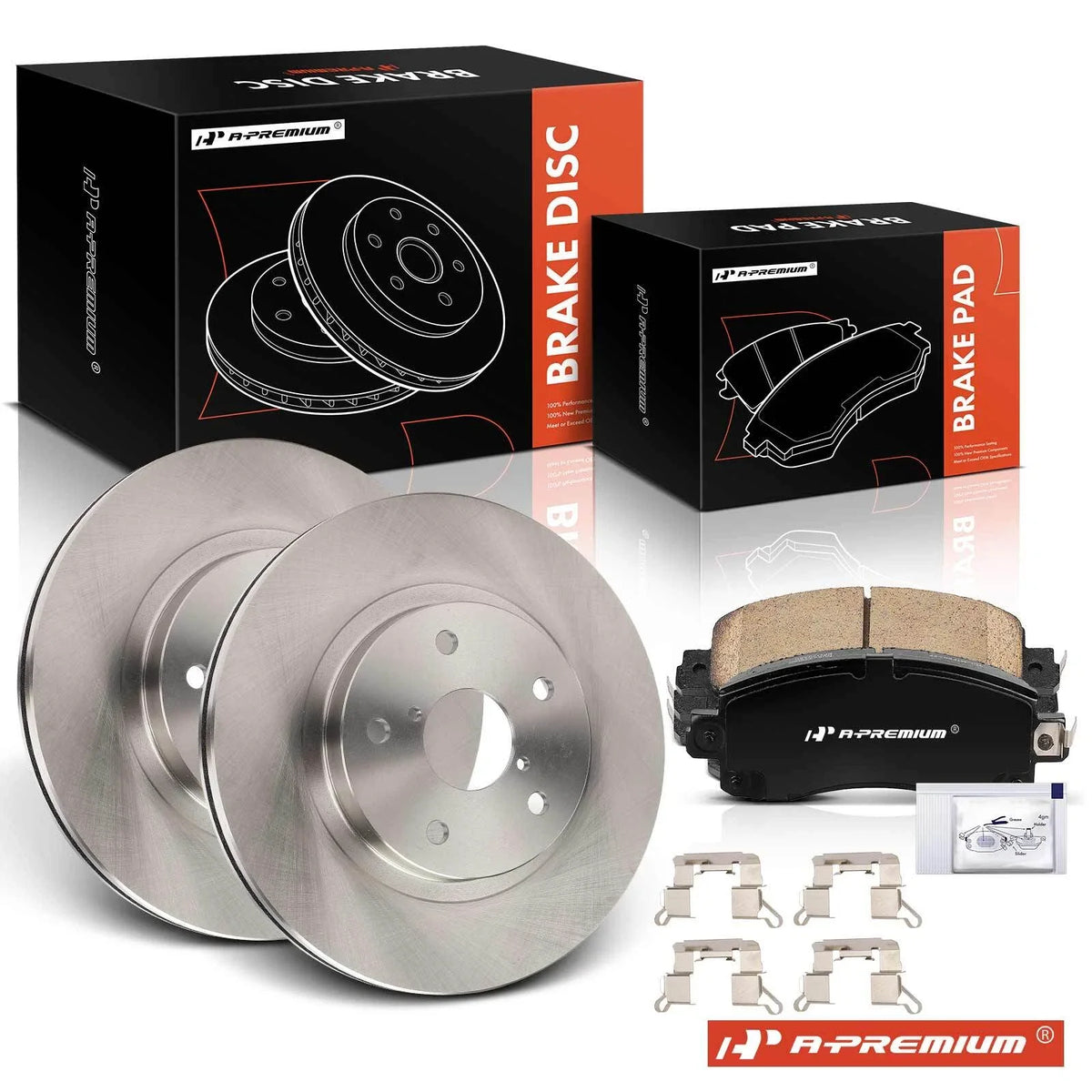 Front Disc Brake Rotors & Ceramic Pads for Subaru Forester (2019–2022)