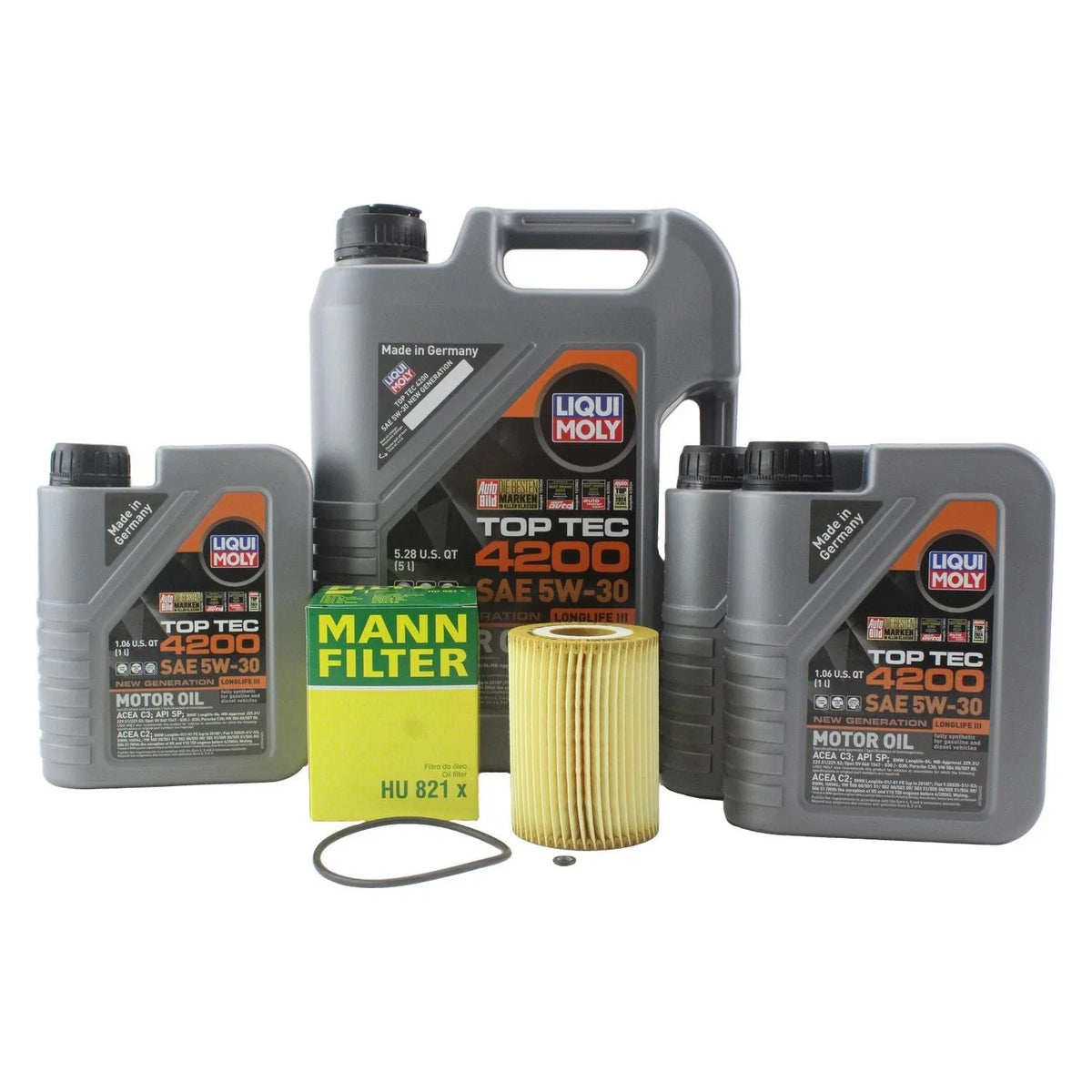 5W-30 Engine Oil Change Kit Liqui Moly Top Tec 4200 for ML350 GL350 2012-2016
