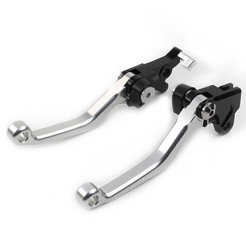Silver Pivot Brake Clutch Levers for Honda XR250/Motard (1995–2007) CRM250R/AR (1994–1998)