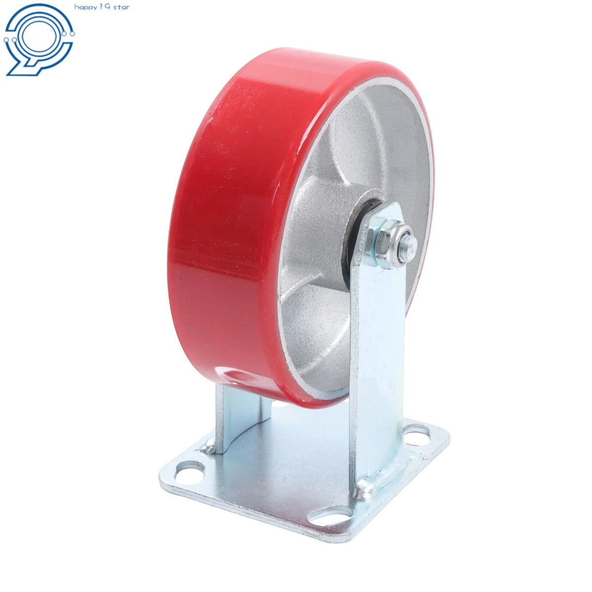 Heavy Duty 6" Polyurethane Caster Wheels - Set of 2 for Industrial Use