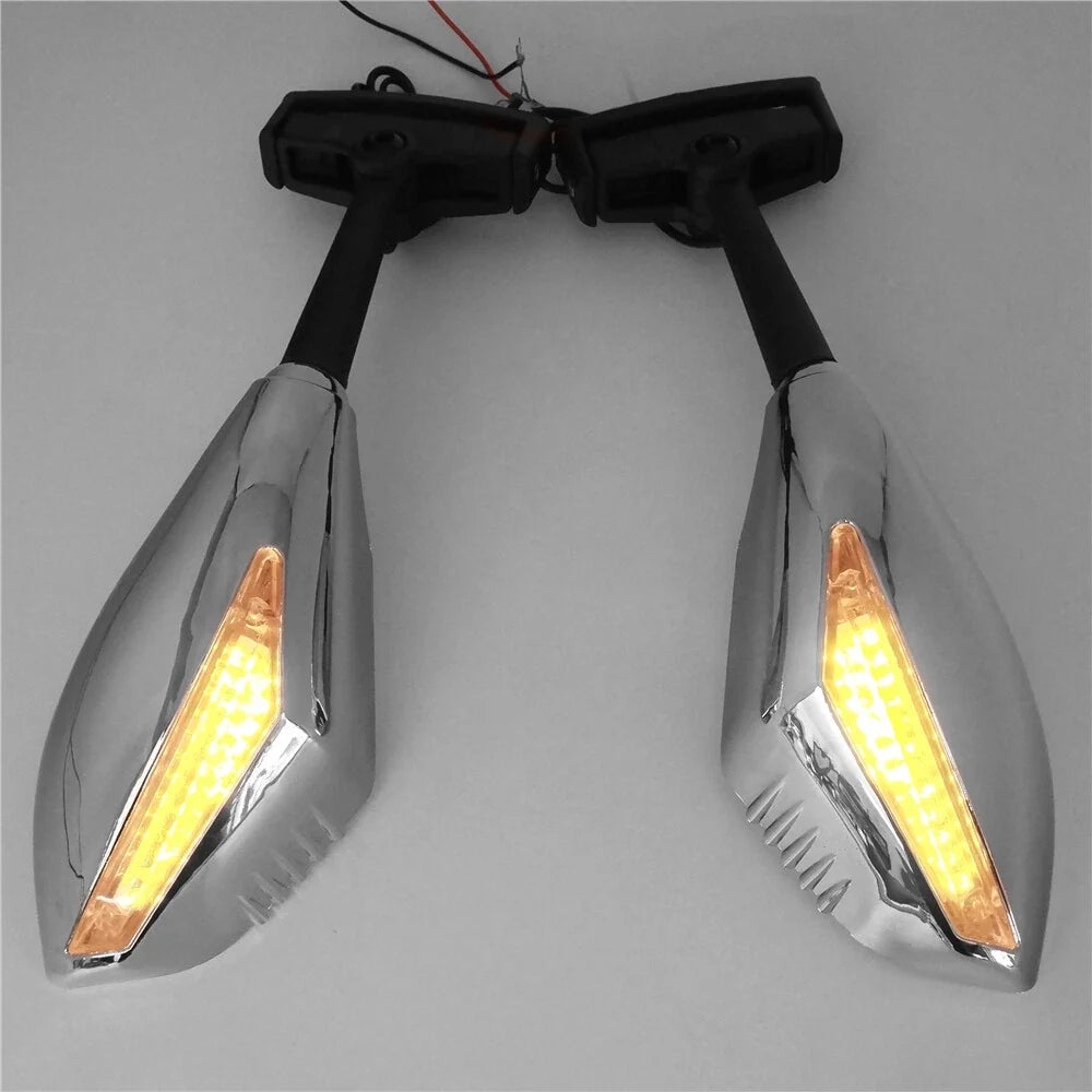 Turn Signal Mirrors for Ducati Triumph TT600 Trophy 2000-2005 - Chrome Clear