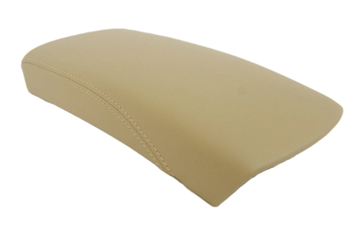 Center Console Armrest Cover for Nissan Rogue (2014–2017) Beige Leather