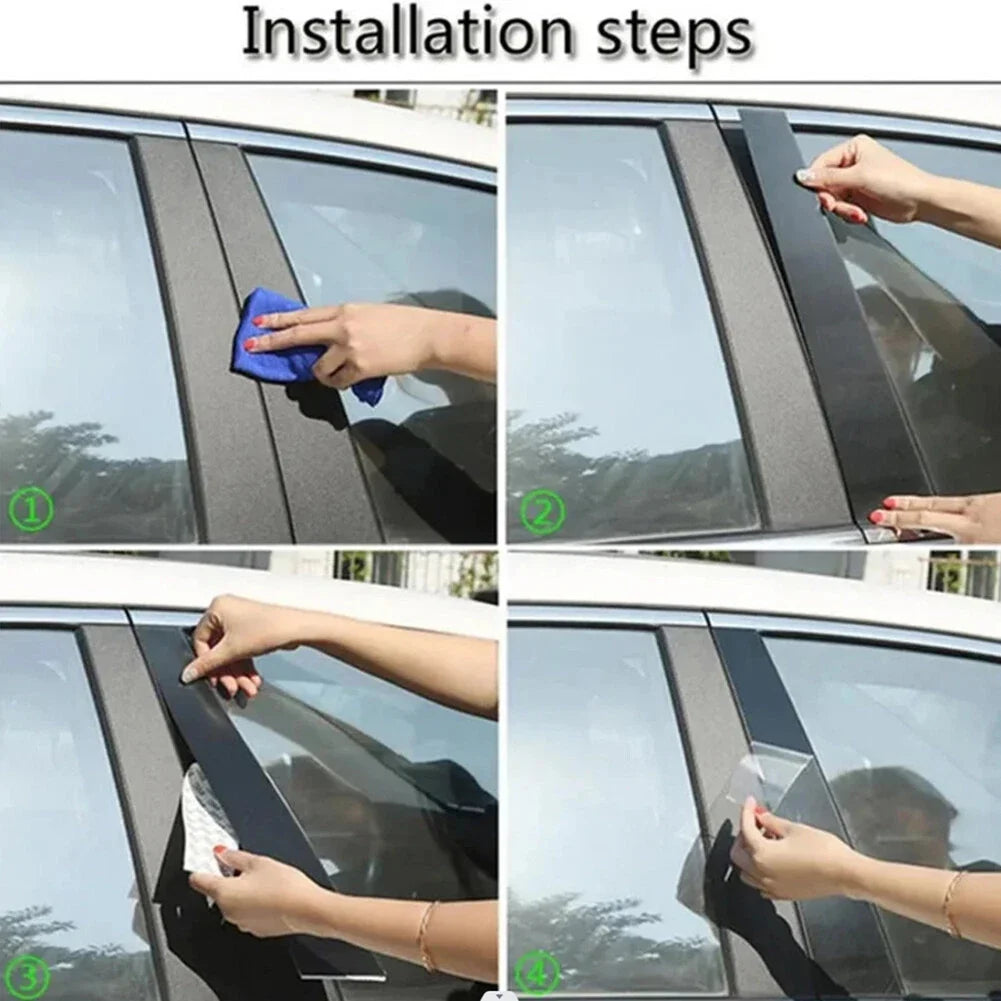 Set of Pillar Post Door Window Trim for Honda Odyssey (2011–2017)