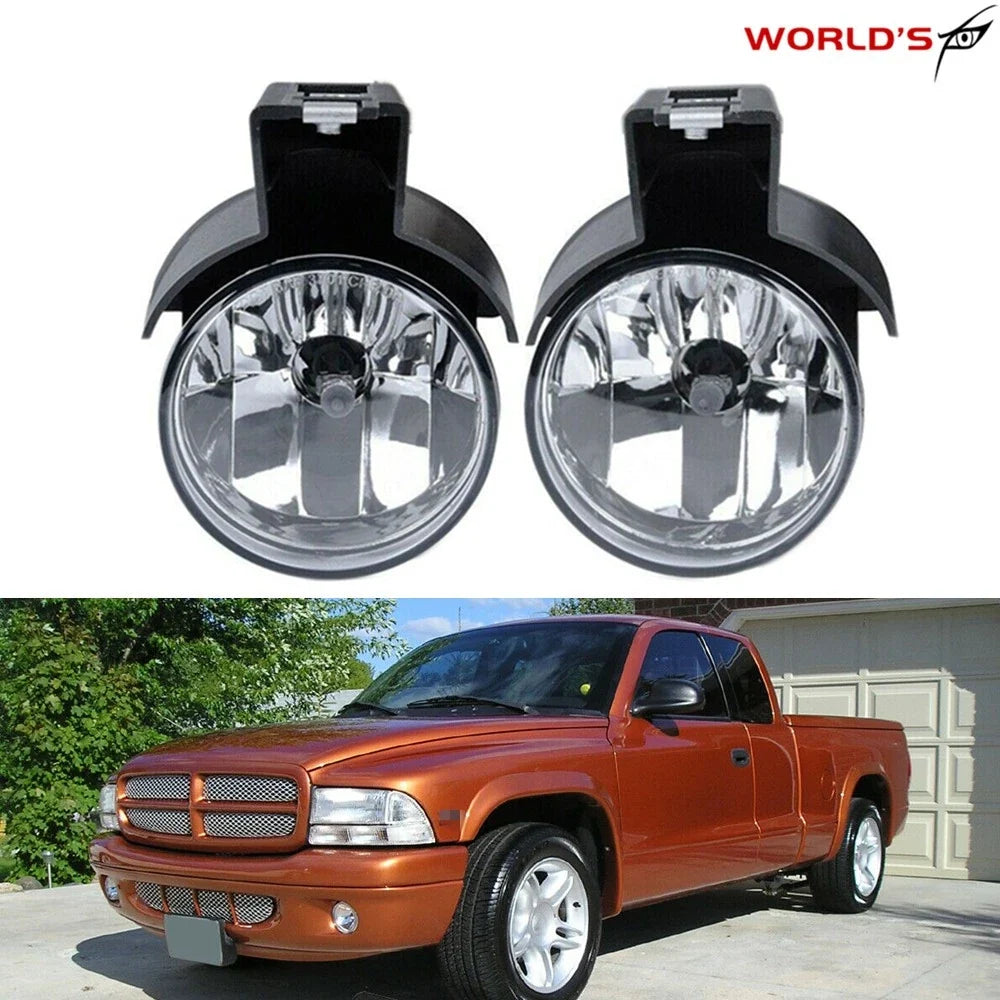 2X Fog Light Lamp Assembly for Dodge Dakota, Durango (1997–2000)