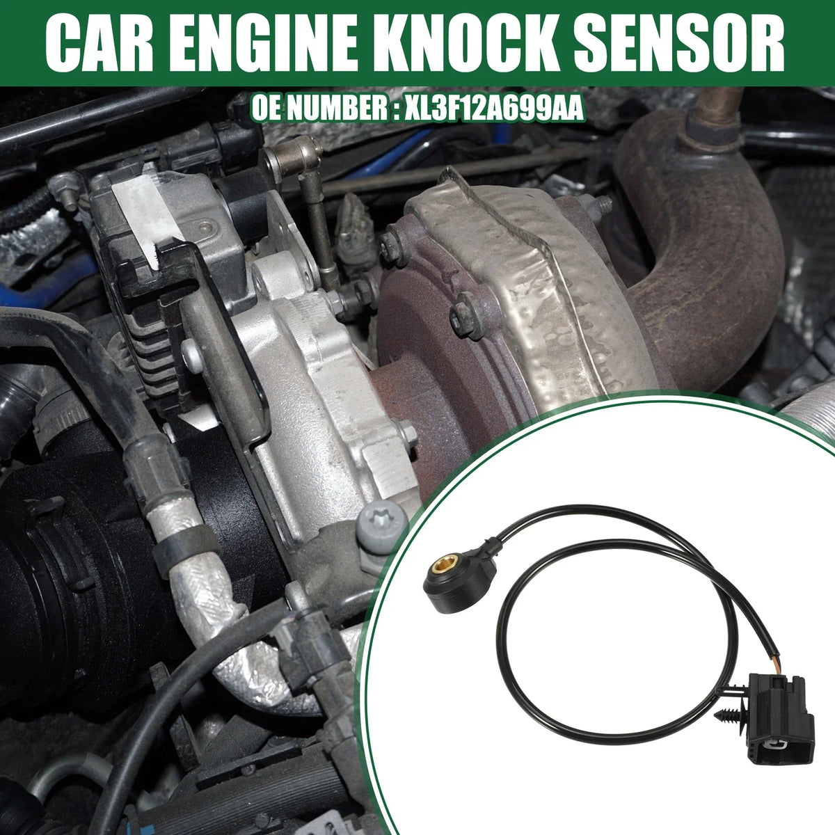Ignition Knock Sensor for Ford F-150 (1999–2008), E-150 (2003–2014) No.XL3F12A699AA