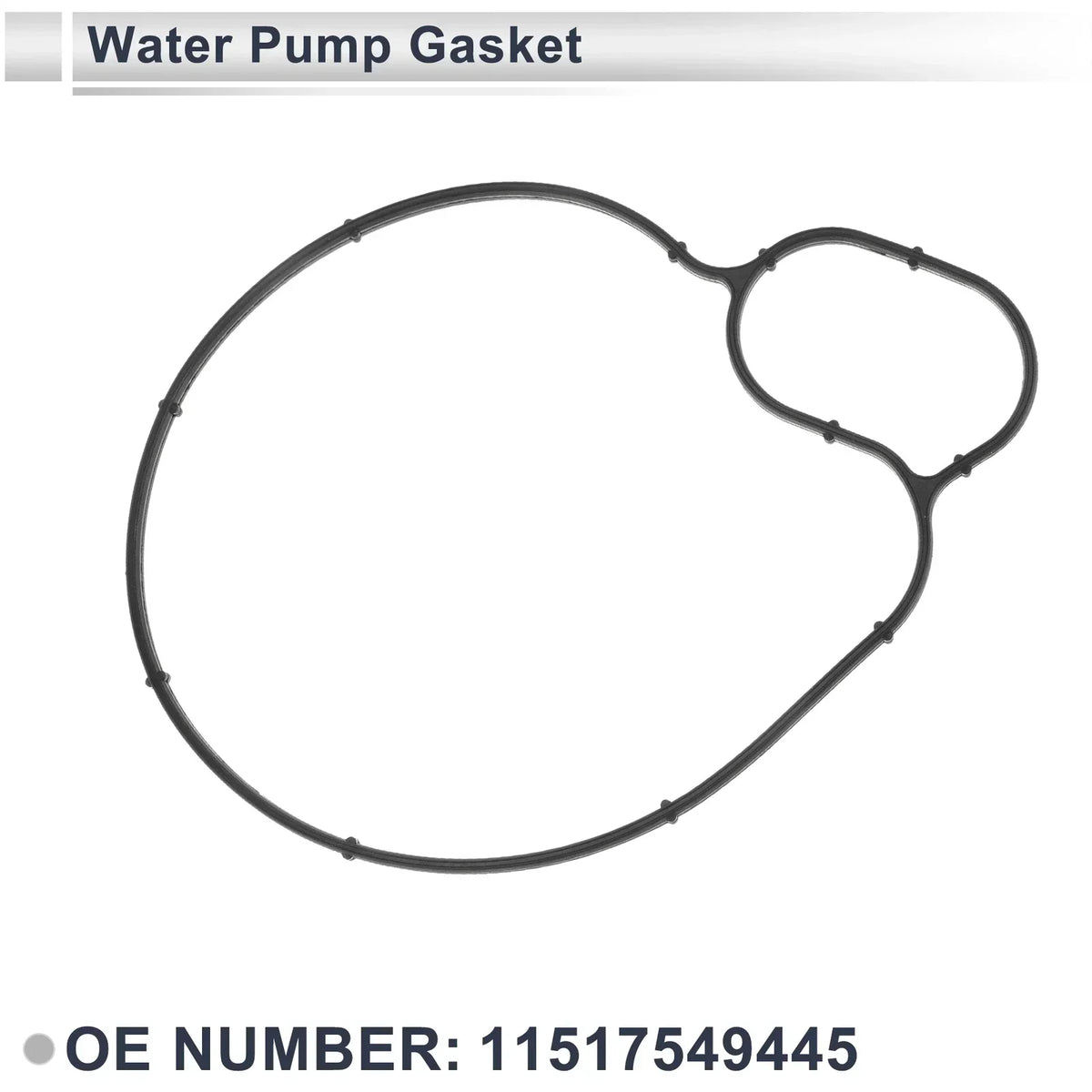 Rubber Water Pump Gasket 1 Pc for BMW 550i Base (2011-2016)