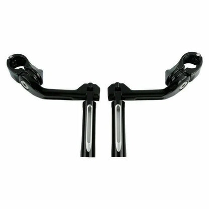 Foot Peg Clamps 1 1/4" Black for Harley Davidson