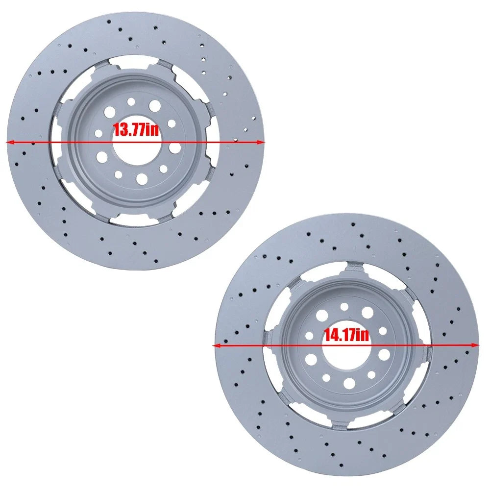 Front & Rear Brake Rotors for Giulia Stelvio Quadrifoglio 2017-2024