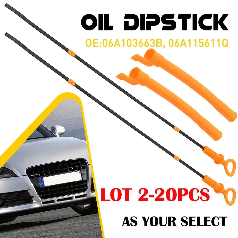 2-Piece Oil Dipstick Set for VW Beetle Jetta Golf Audi TT Quattro 1999-2006