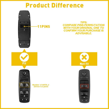 Power Window Switch for 2015-2019 Chrysler 300 Dodge Charger 68262253AA