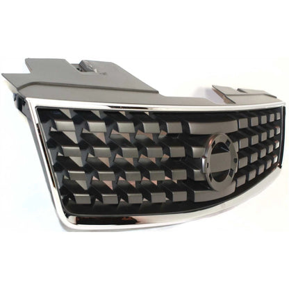 Grille for Nissan Sentra (2007–2009) Chrome Shell w/ Black Insert