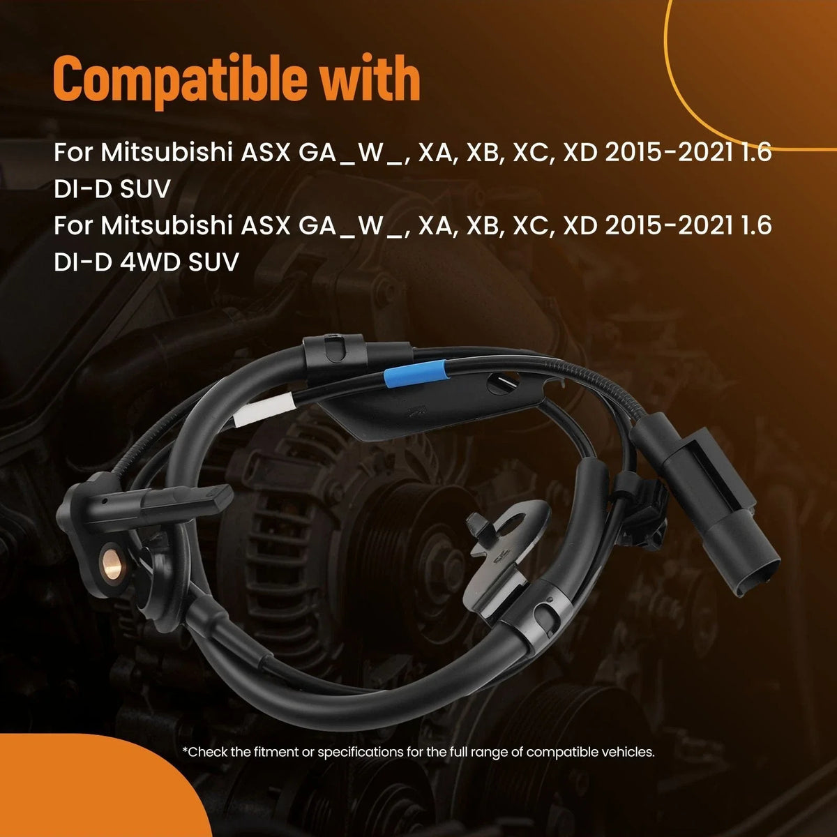 ABS Wheel Speed Sensor for Front Right - Mitsubishi Lancer 2008-2021