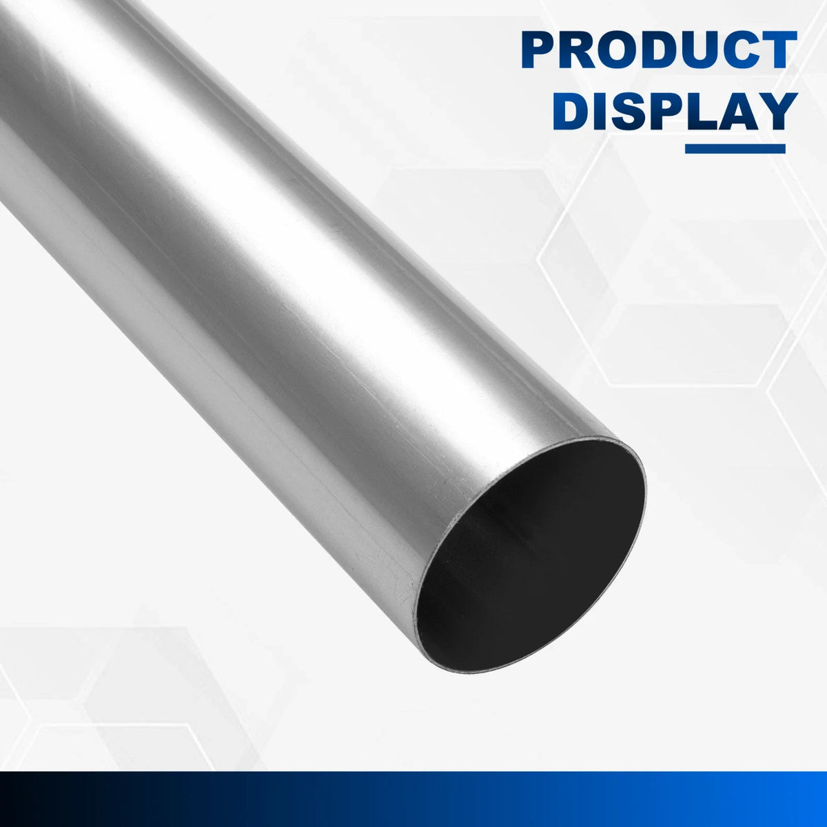 47" Length 4" OD Exhaust System Pipe - Universal Mild Steel