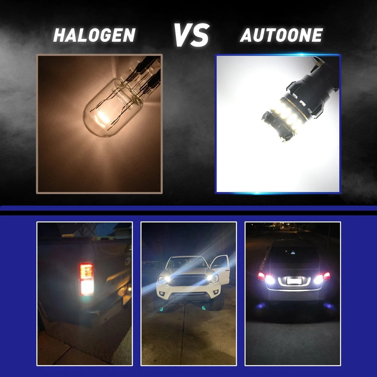 2 Pack 1156 LED Reverse Light Bulbs 1200 Lumens 6500K for Autoone