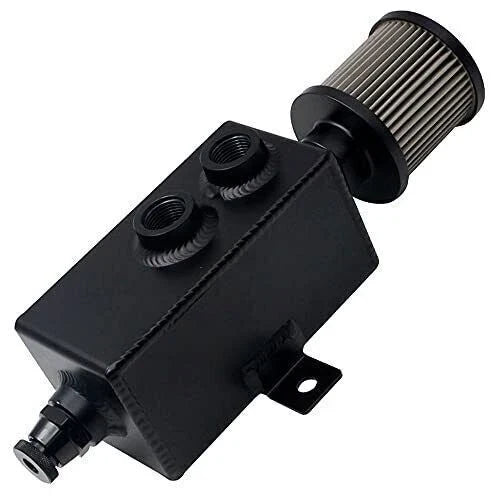 1L Aluminum Oil Catch Can Tank for Universal Applications (Baffled, 10AN)