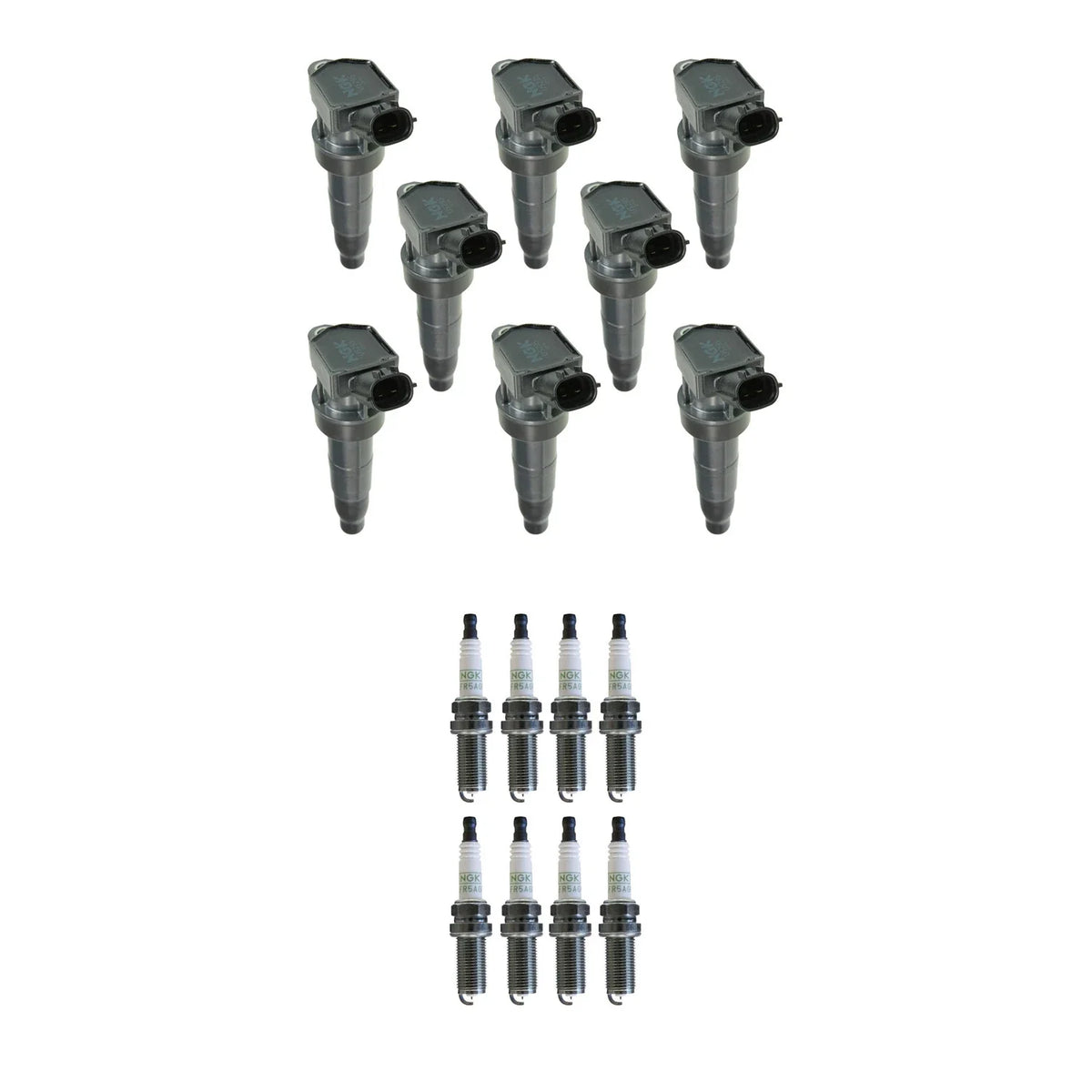Set of 8 NGK Ignition Coils & Platinum Spark Plugs for Genesis Borrego (2009–2016)