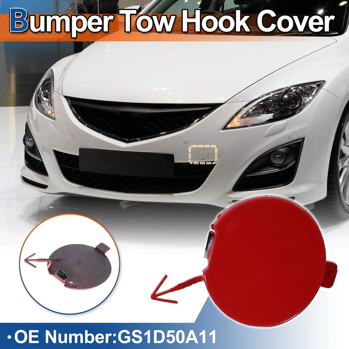 Front Right Tow Hook Cover for Mazda 6 (2008–2012) No.GS1D50A11 Red