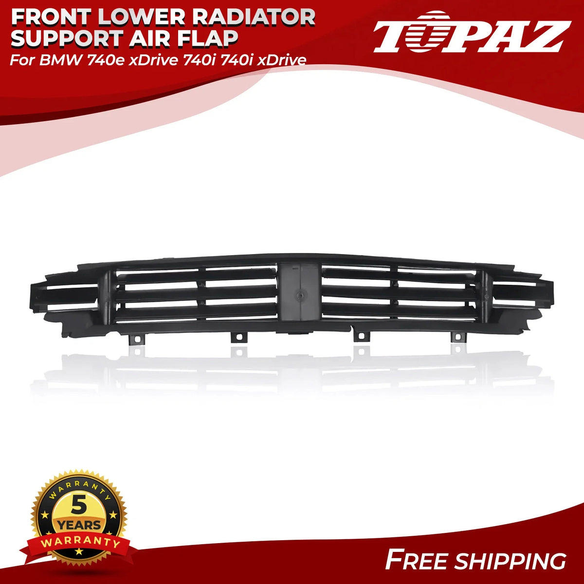 Front Lower Radiator Support Air Flap for BMW 740e xDrive, 740i (2016–2020)