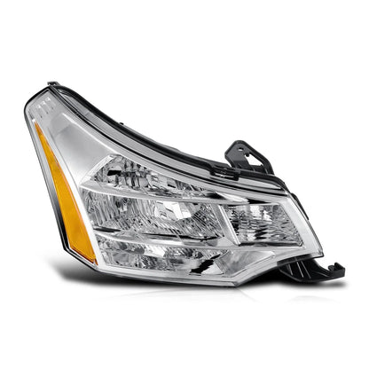 Right Side Headlight Lamp Chrome/Amber for Ford Focus (2008–2011)