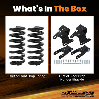 Lowering Spring Kit 2" Front 4" Rear for Chevrolet C10/GMC C15 (1973–1987)