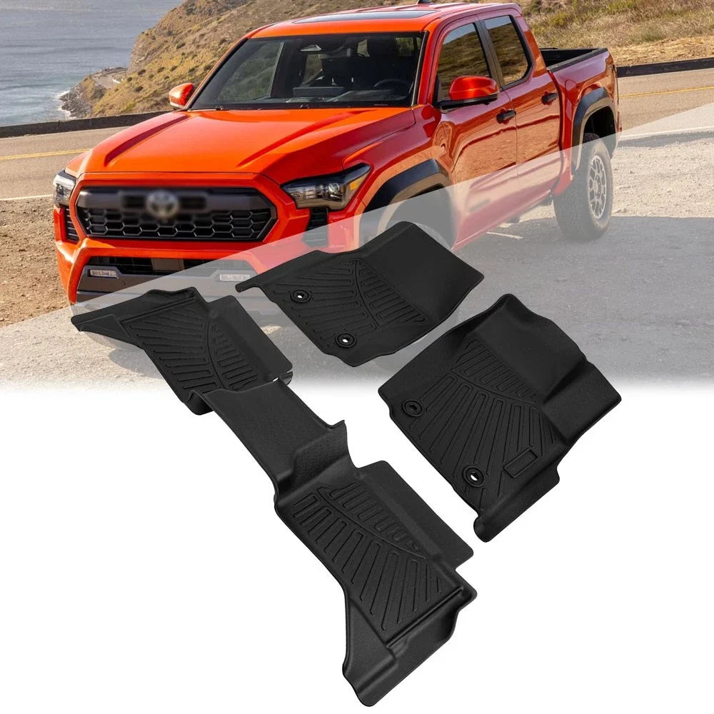 Floor Mats Set for 2024-2025 Toyota Tacoma Double Cab - All Weather