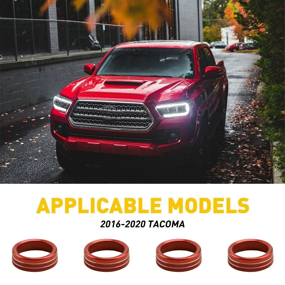 Set of 4 Air Conditioner Knobs for Toyota Tacoma 2016-2020
