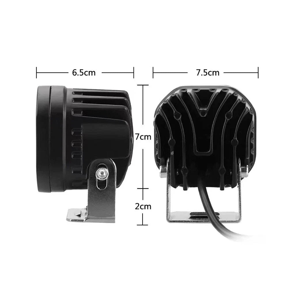 LED Cube Pod Work Lights 2Pc Set for Offroad SUV